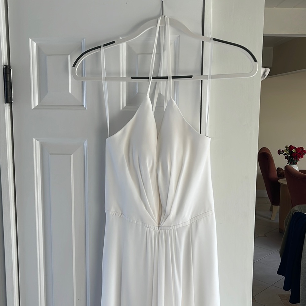 Faviana size 6 white prom dress